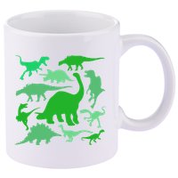 Dinosaur Lover Gift 11oz C Handle Ceramic Mug