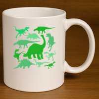 Dinosaur Lover Gift 11oz C Handle Ceramic Mug