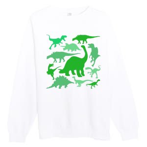 Dinosaur Lover Gift Premium Crewneck Sweatshirt