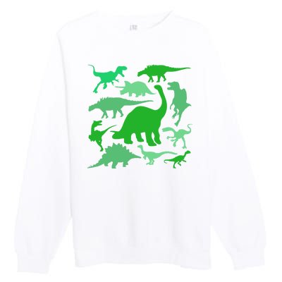 Dinosaur Lover Gift Premium Crewneck Sweatshirt