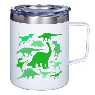 Dinosaur Lover Gift 12oz Stainless Steel Coffee Mug
