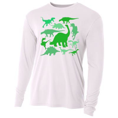 Dinosaur Lover Gift Cooling Performance Long Sleeve Crew