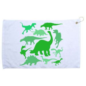 Dinosaur Lover Gift Grommeted Golf Towel