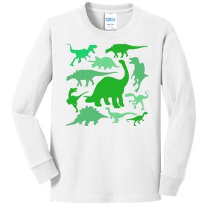 Dinosaur Lover Gift Kids Long Sleeve Shirt