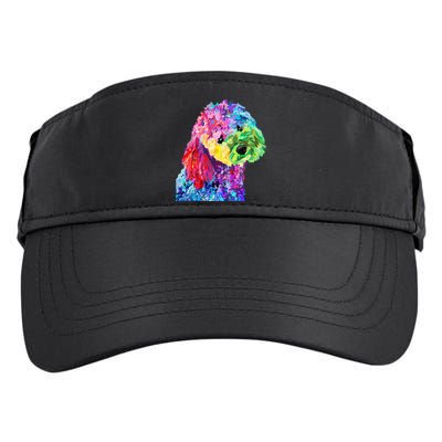 Dog Lover Gifts Wo Colorful Cool Poodle Adult Drive Performance Visor