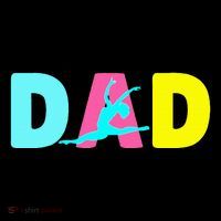 Dad Little Gymnast Girl Birthday Gymnastics Themed Party Baby Bodysuit