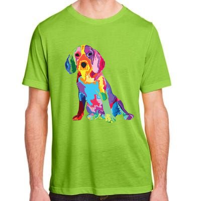 Dog Lover Gifts For Womens Beagle Colorful Beagle Men Adult ChromaSoft Performance T-Shirt