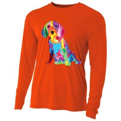 Dog Lover Gifts For Womens Beagle Colorful Beagle Men Cooling Performance Long Sleeve Crew