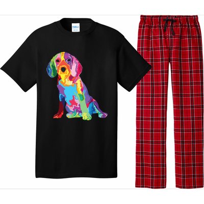 Dog Lover Gifts For Womens Beagle Colorful Beagle Men Pajama Set