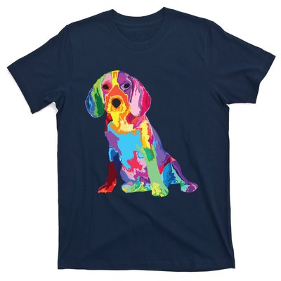 Dog Lover Gifts For Womens Beagle Colorful Beagle Men T-Shirt