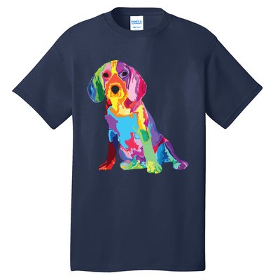 Dog Lover Gifts For Womens Beagle Colorful Beagle Men Tall T-Shirt