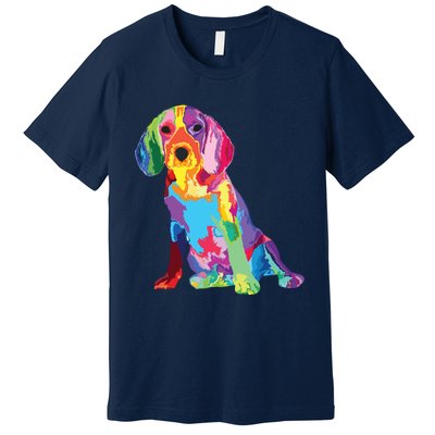 Dog Lover Gifts For Womens Beagle Colorful Beagle Men Premium T-Shirt