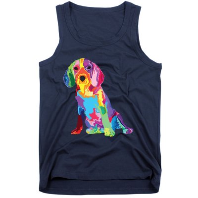 Dog Lover Gifts For Womens Beagle Colorful Beagle Men Tank Top