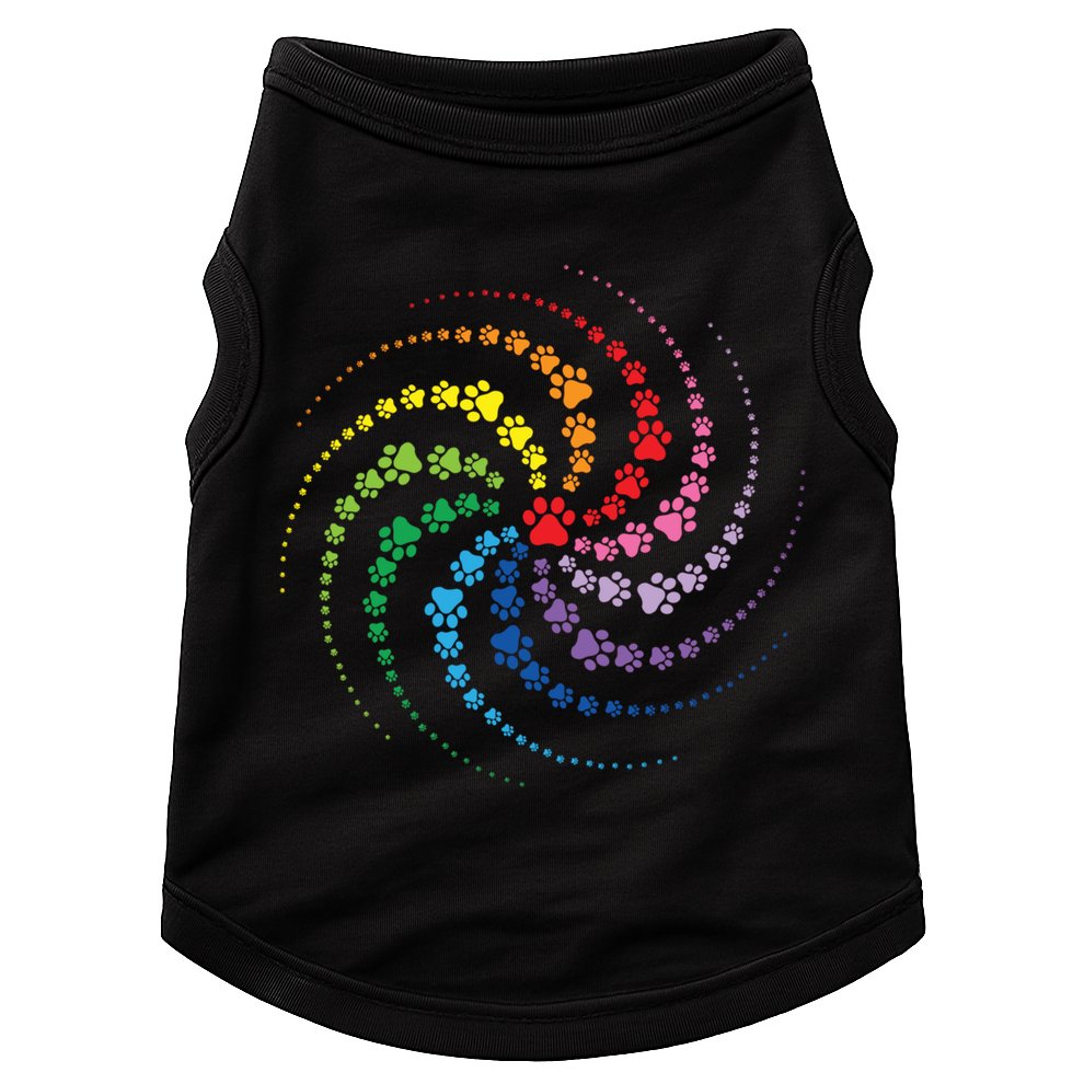 Dog Lover Gift For Gift Colorful Paw Print Cool Gift Doggie Tank
