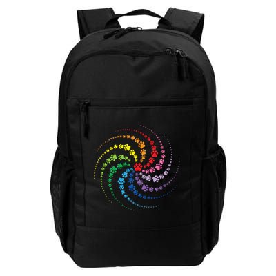 Dog Lover Gift For Gift Colorful Paw Print Cool Gift Backpack