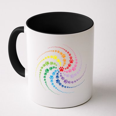 Dog Lover Gift For Gift Colorful Paw Print Cool Gift Mug