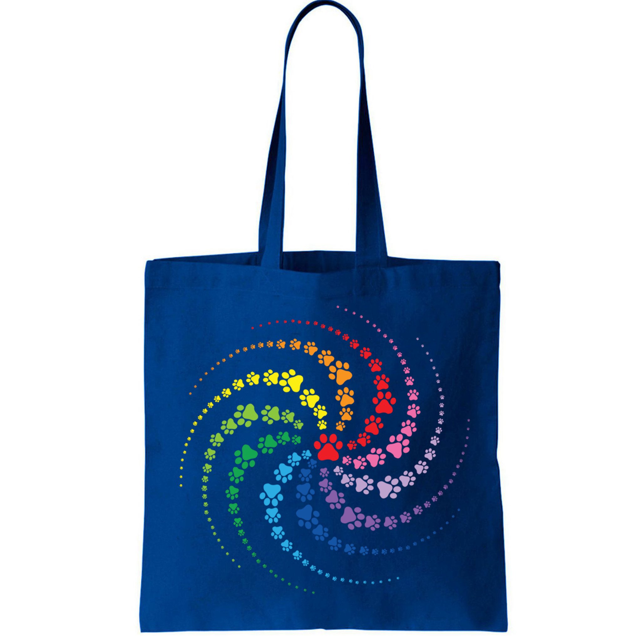 Dog Lover Gift For Gift Colorful Paw Print Cool Gift Bag