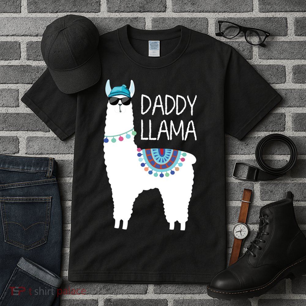 Daddy Llama Gift For Men Papa Tall T-Shirt