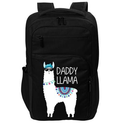 Daddy Llama Gift For Men Papa Impact Tech Backpack