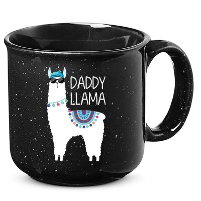 Daddy Llama Gift For Men Papa 15oz Campfire Ceramic Mug