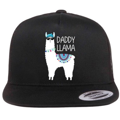 Daddy Llama Gift For Men Papa Flatbill Hat