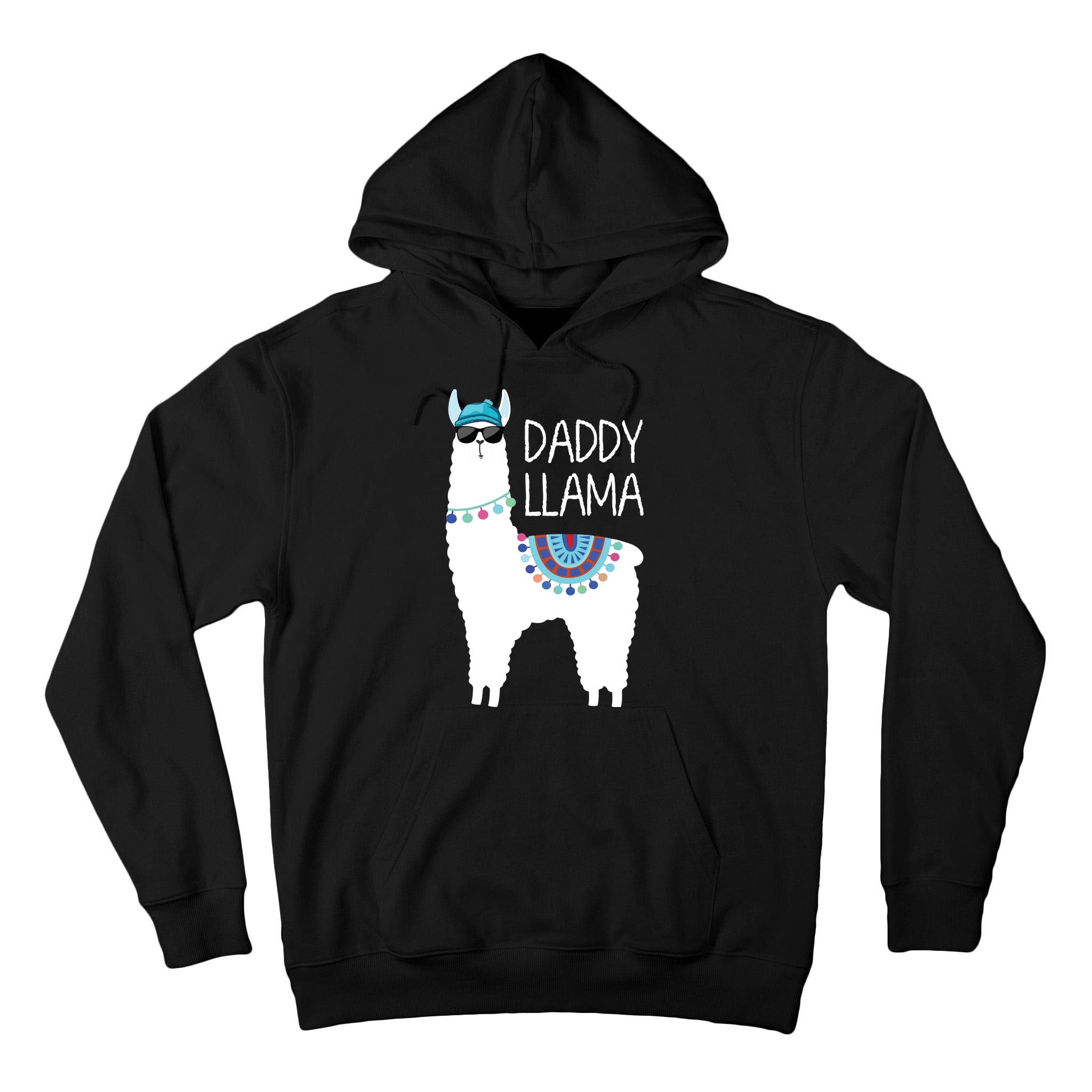 Daddy Llama Gift For Men Papa Tall Hoodie