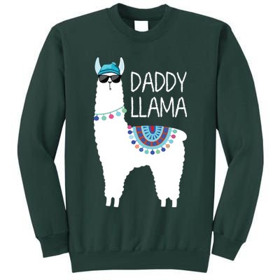 Daddy Llama Gift For Men Papa Tall Sweatshirt