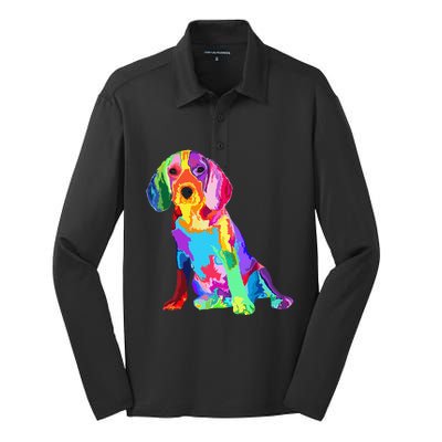 Dog Lover Gifts For 's Beagle Silk Touch Performance Long Sleeve Polo