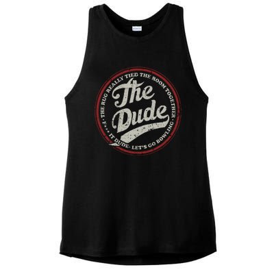 Dude Let&39;s Go Bowling Ladies PosiCharge Tri-Blend Wicking Tank