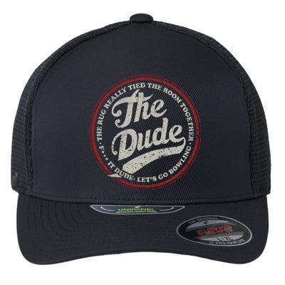 Dude Let&39;s Go Bowling Flexfit Unipanel Trucker Cap