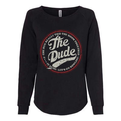 Dude Let&39;s Go Bowling Womens California Wash Sweatshirt