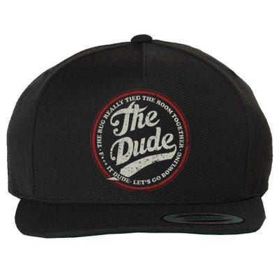 Dude Let&39;s Go Bowling Wool Snapback Cap