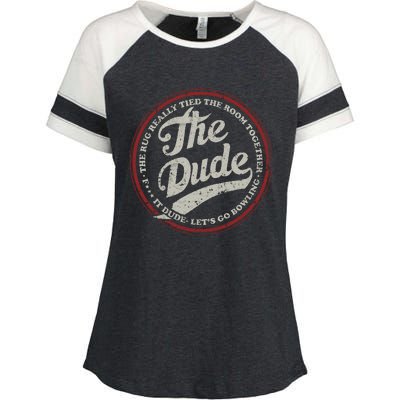 Dude Let&39;s Go Bowling Enza Ladies Jersey Colorblock Tee