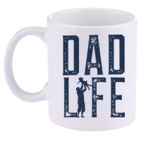 Dad Life Girl Dad 11oz C Handle Ceramic Mug
