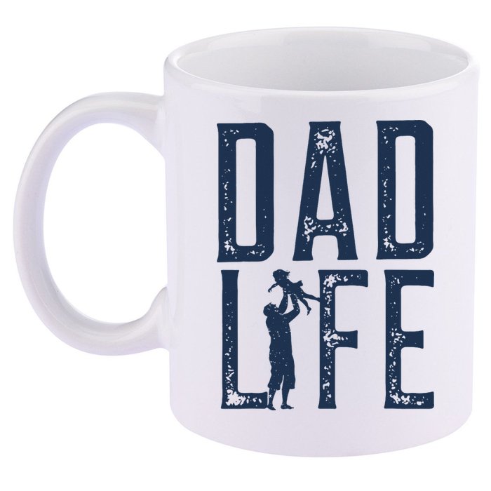 Dad Life Girl Dad 11oz C Handle Ceramic Mug