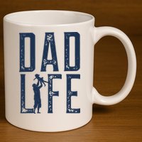 Dad Life Girl Dad 11oz C Handle Ceramic Mug