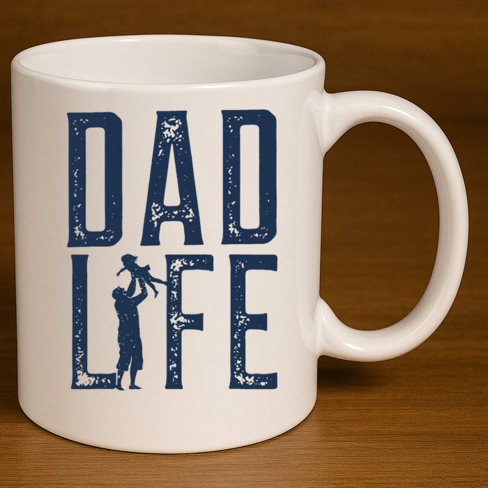 Dad Life Girl Dad 11oz C Handle Ceramic Mug