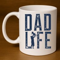 Dad Life Girl Dad 11oz C Handle Ceramic Mug
