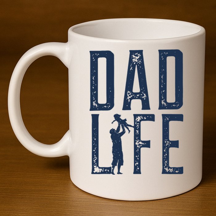 Dad Life Girl Dad 11oz C Handle Ceramic Mug