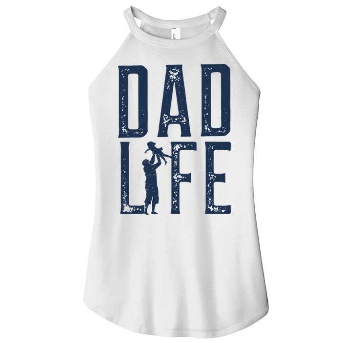 Dad Life Girl Dad Women's Perfect Tri Rocker Tank