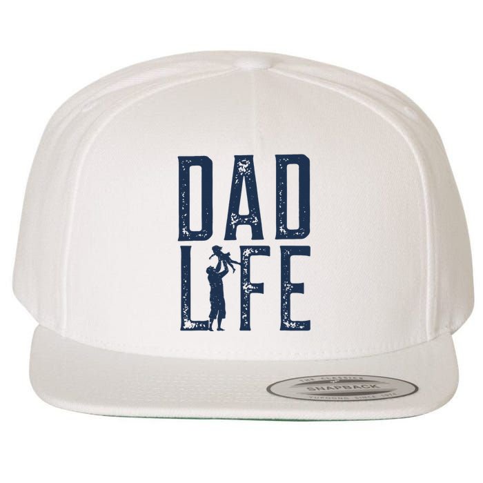 Dad Life Girl Dad Wool Snapback Cap