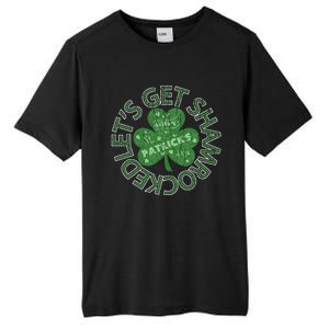 Distressed Let's Get Shamrocked Irish St Patrick Tall Fusion ChromaSoft Performance T-Shirt