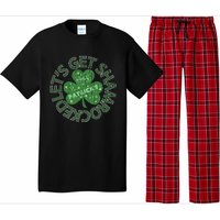 Distressed Let's Get Shamrocked Irish St Patrick Pajama Set