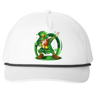 Dabbing Leprechaun Gold Happy St.Patrick's Day Snapback Five-Panel Rope Hat