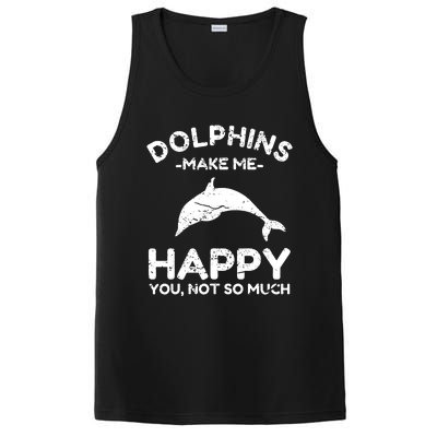 Dolphin Lover Gifts Funny Dolphin PosiCharge Competitor Tank