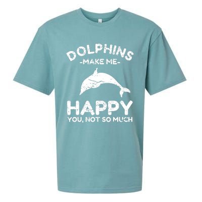 Dolphin Lover Gifts Funny Dolphin Sueded Cloud Jersey T-Shirt