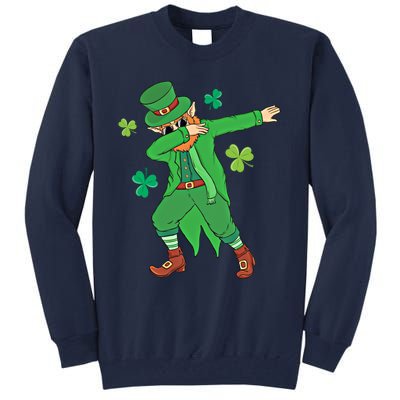 Dabbing Leprechaun Gift Funny St Paddys Day Gift Tall Sweatshirt