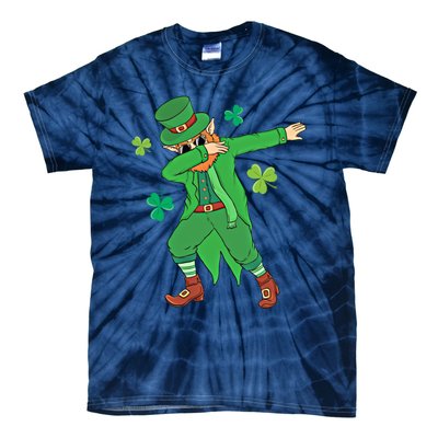 Dabbing Leprechaun Gift Funny St Paddys Day Gift Tie-Dye T-Shirt