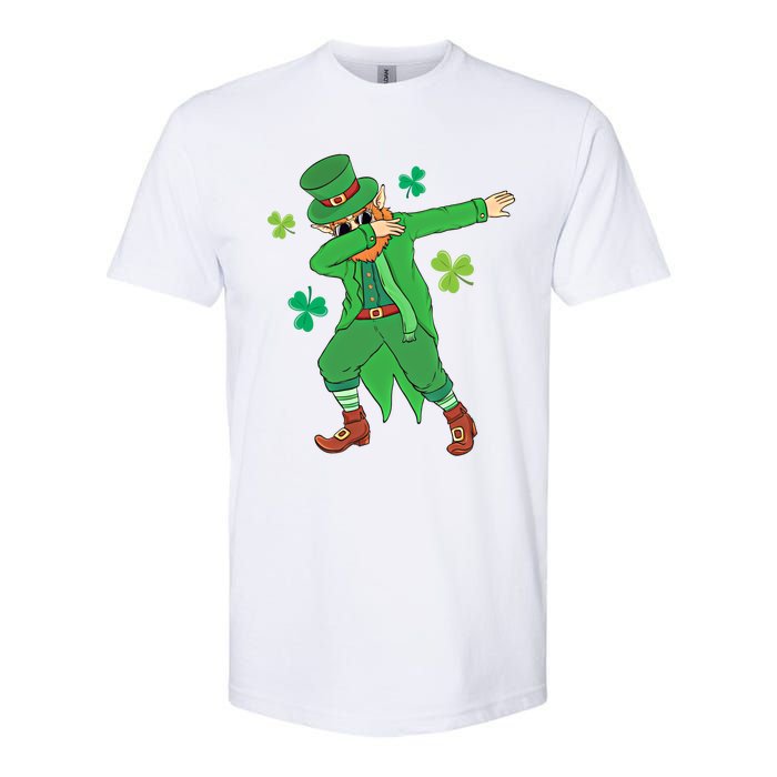 Dabbing Leprechaun Gift Funny St Paddys Day Gift Softstyle CVC T-Shirt