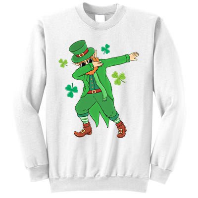 Dabbing Leprechaun Gift Funny St Paddys Day Gift Sweatshirt